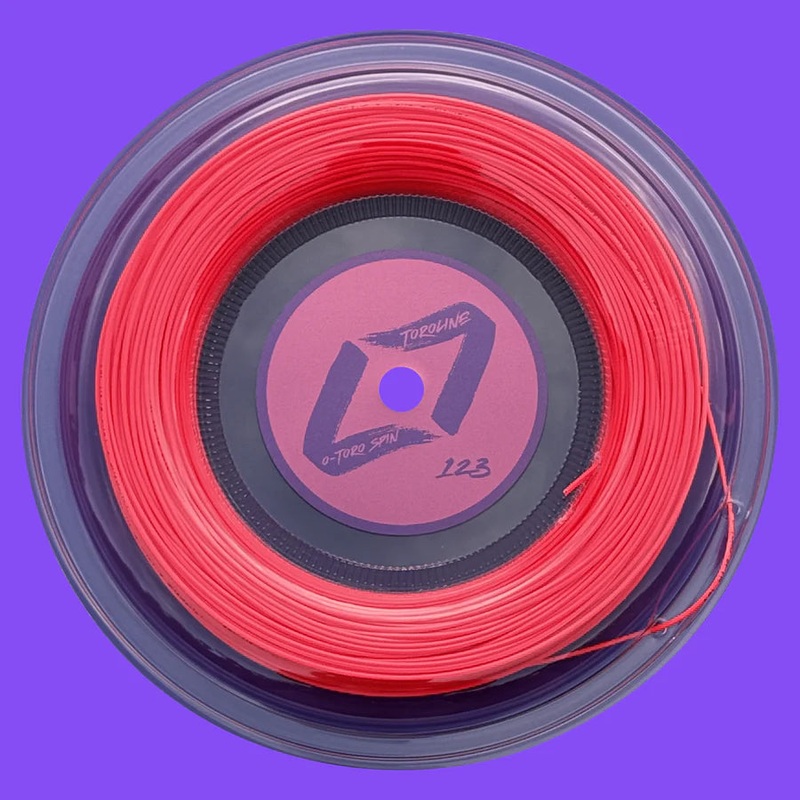 Toroline O-Toro Spin 1.23 Tennis String (Neon Pink) Mini Reel 100M (String Only)