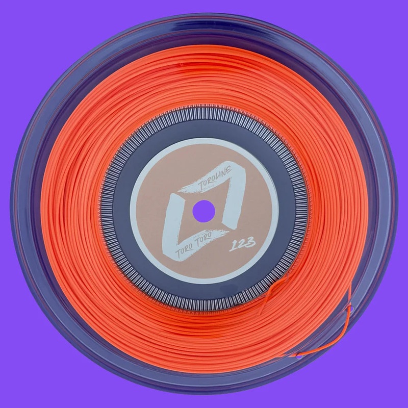 Toroline Toro Toro 1.23 Tennis String (Neon Orange) Mini Reel 100M (String Only)