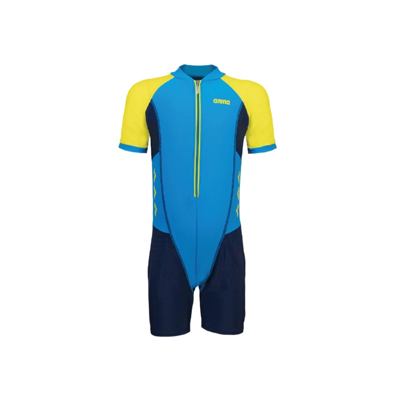 Arena Junior 1 Piece Short Sleeve Half Swimming Suit (AUV20315)