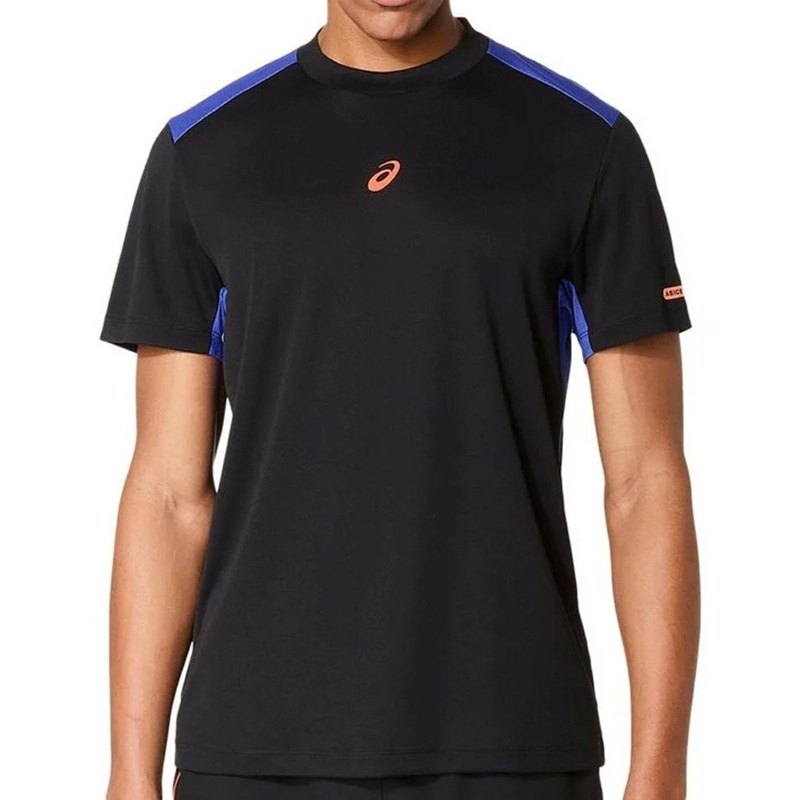Padel Court Ss Top – Performance Black/Dark Cobalt