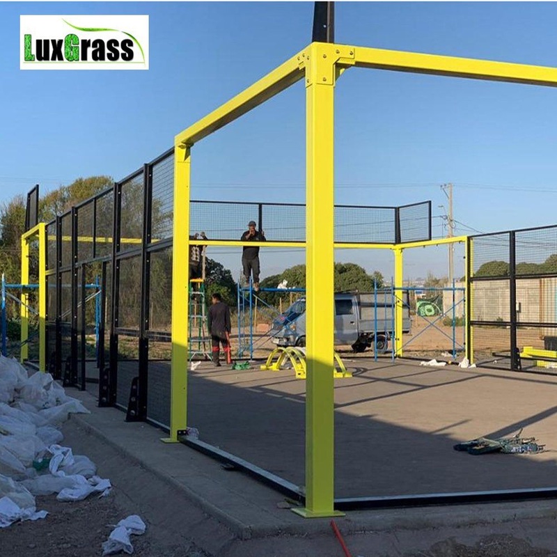 Padel Single Court New Design Hot Sale Panoramic Paddle Tennis Court in National Tennis Center