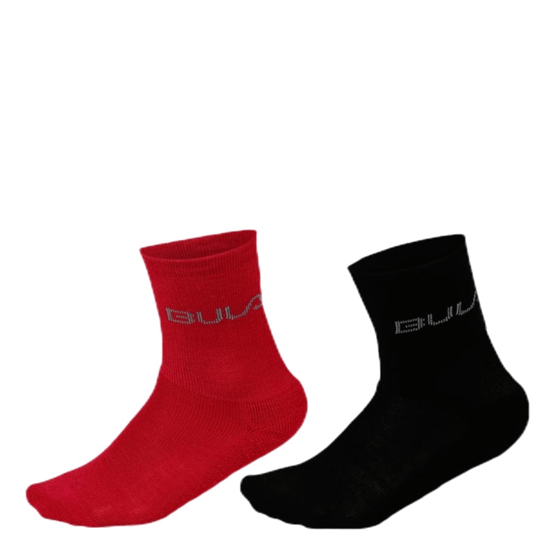 2-Pack Wool Socks Jr Pink/Black