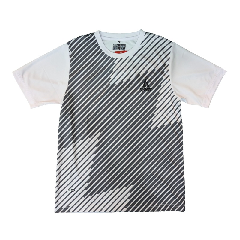 Ashaway Round Neck T-Shirt (Grey/White)