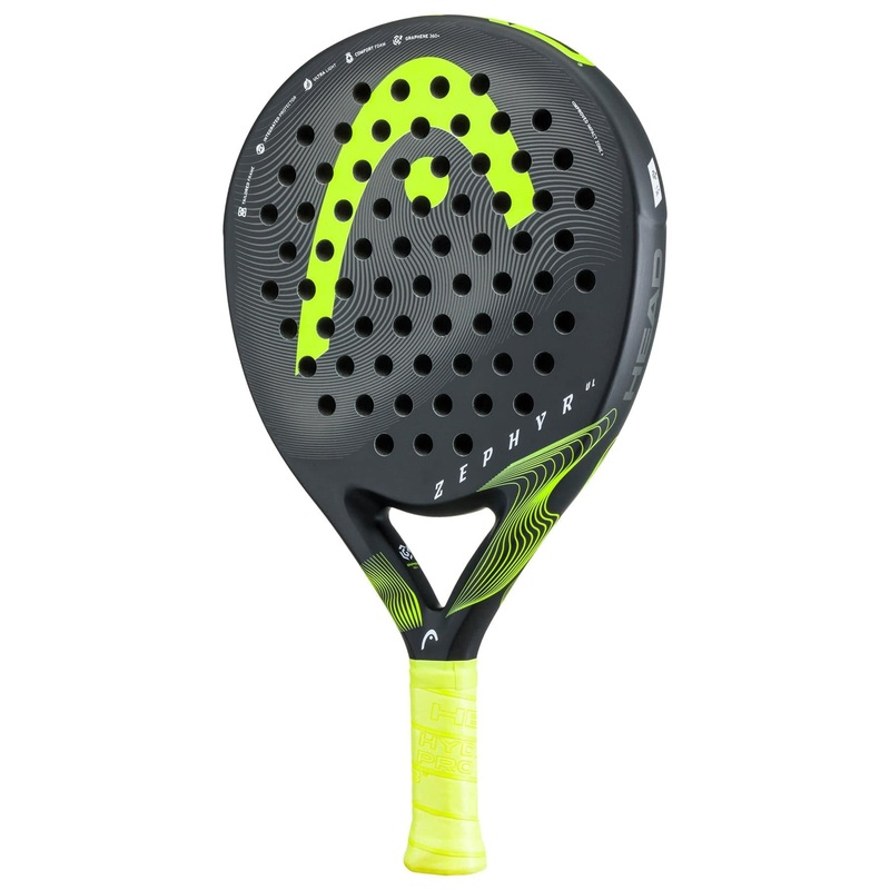 HEAD Zephyr UL 2023 Padel Racket – Black / Yellow