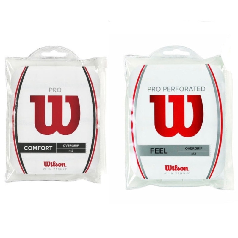 Wilson Pro Comfort / Pro Perforated Overgrip (White) (12 pieces)