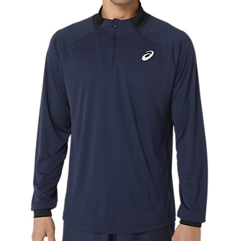 Men Court Ls 1/2 Zip Top Midnight
