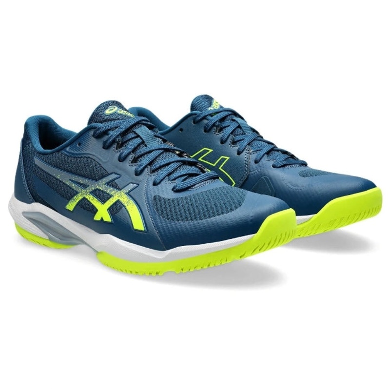 Asics Solution Swift FF2 Men’s Tennis shoes (Mako blue-safety yellow)
