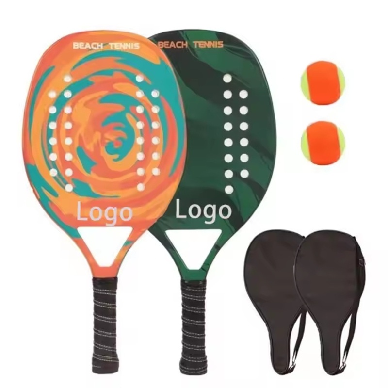 Professional Carbon Fiber Beach Tennis Paddle for Outdoor Sports