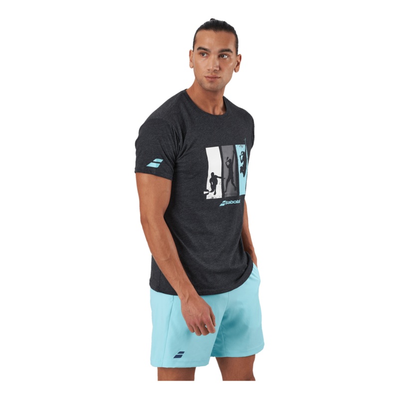 T-shirt Padel Cotton Black|S|M|L|XL|XXL