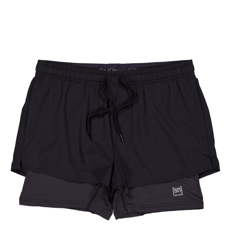W Double Layer Shorts Black|XS|S|M|L