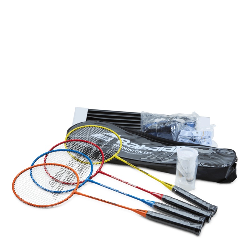 Badminton Kit 4-pack Black|ONESIZE