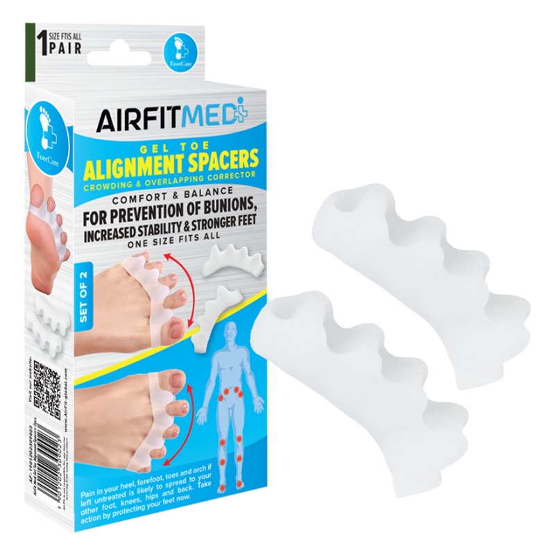 AirFit Medi Gel Toe Alignment Spacers (2pcs)