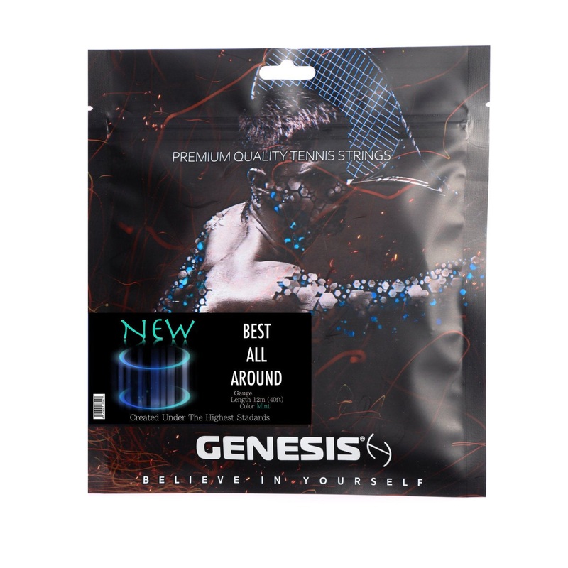 Genesis NEW 18 1.20mm Tennis String Pack (Cyan) (String Only)