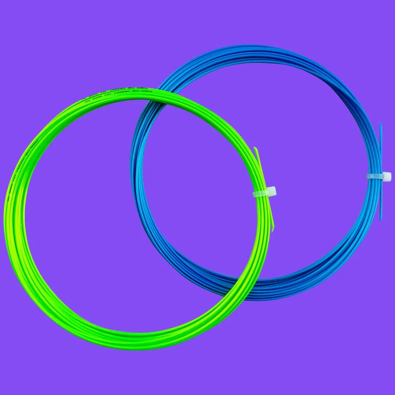 Toroline Wasabi Pro 1.23 Hybrid Tennis String Set (Green/Blue) (String Only)