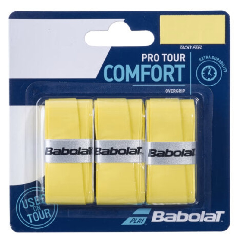 Babolat Pro Tour Overgrip 3-pak (Gul)