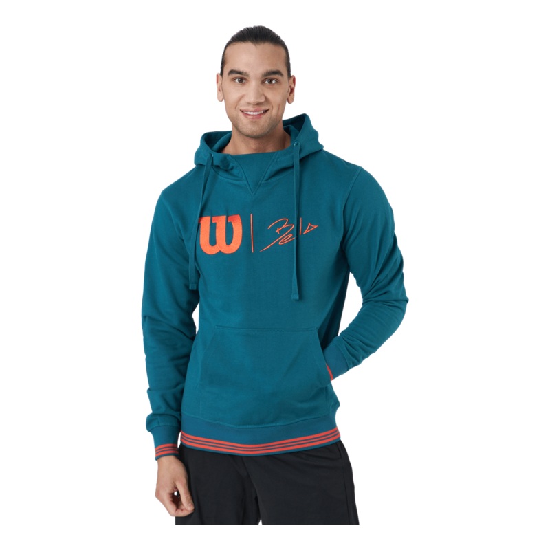Bela Po Hoody-slimfit Blue Coral/fiesta