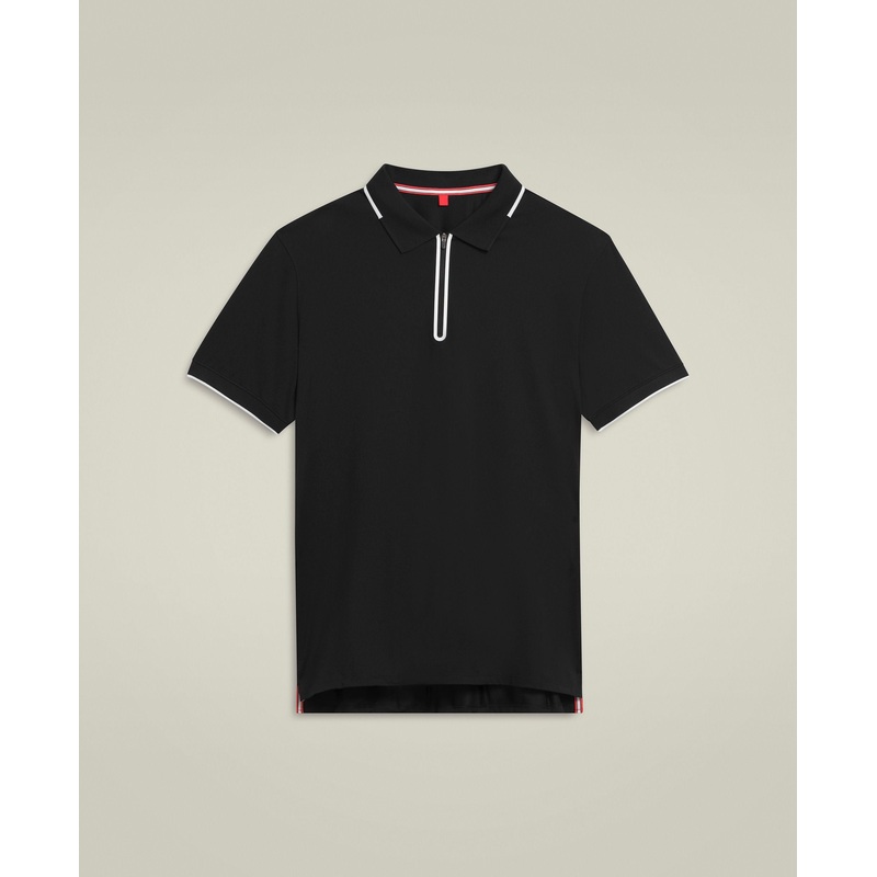 Advantage Zip Polo|S|M|L|XL|Black