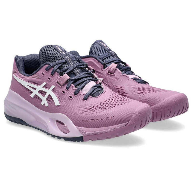 Asics Gel-Resolution X Wide Women’s Tennis Shoes (Ube purple-White)