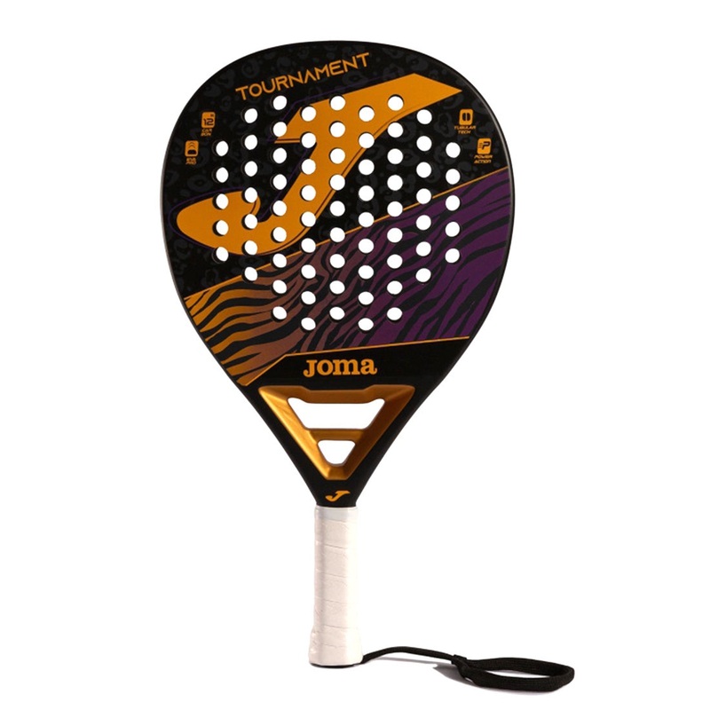 Tournament Paddle Racket Black Orange Purple