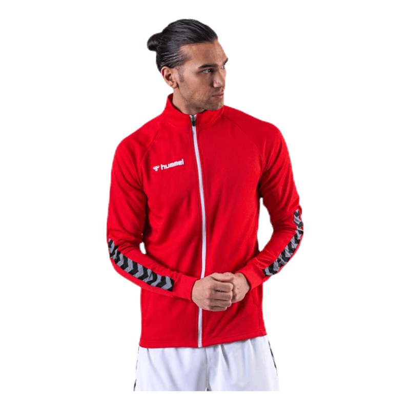 Authentic Poly Zip Jacket Red|S|M|L|XL|XXL