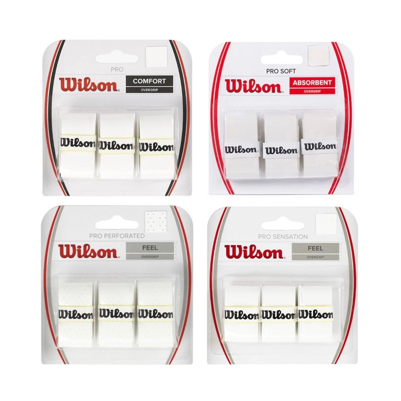 Wilson White Overgrip (3 pieces)