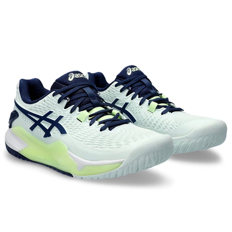 Asics Gel-Resolution 9 AC Women’s Tennis Shoes (Pale Mint-Blue)