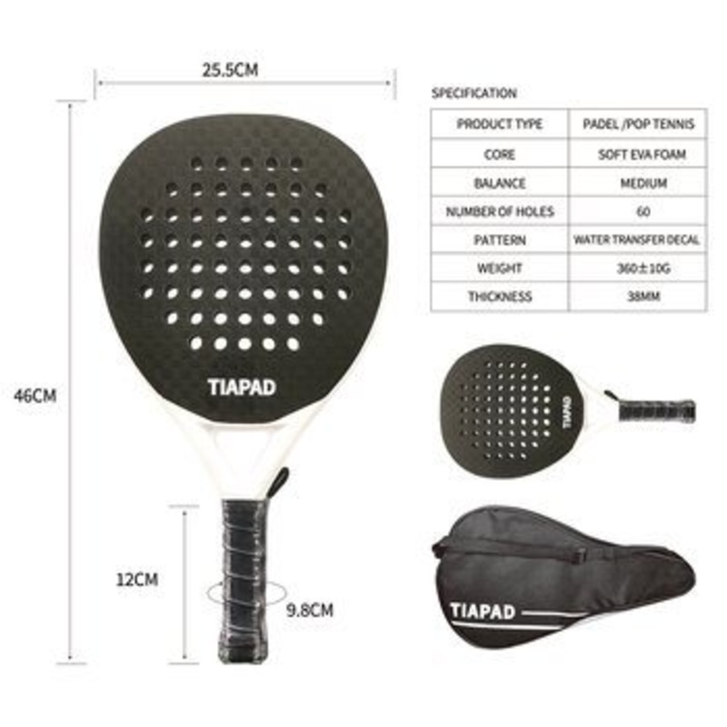 Very Durable OEM Special Frame 18K Full Carbon Fiber Padel Tennis Racket