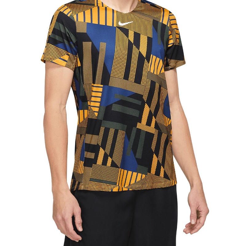 M NKCTDF ADVTG TOP PRINT YELLOW OCHRE
