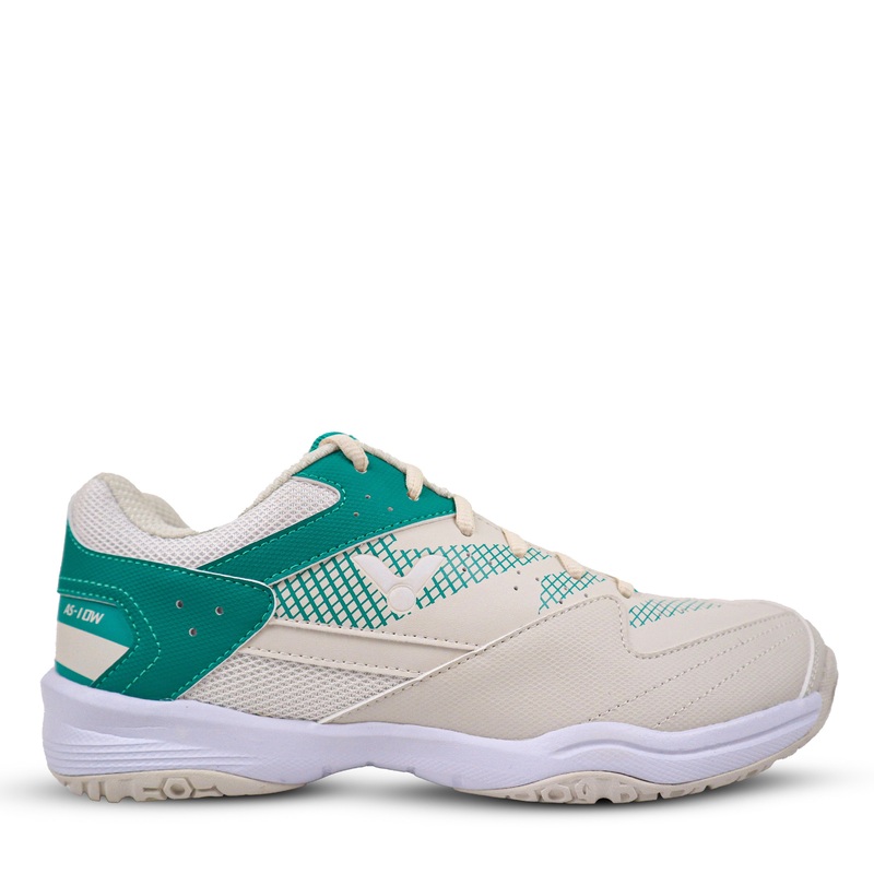 Victor AS10W Unisex Badminton Shoes (Beige/Green)