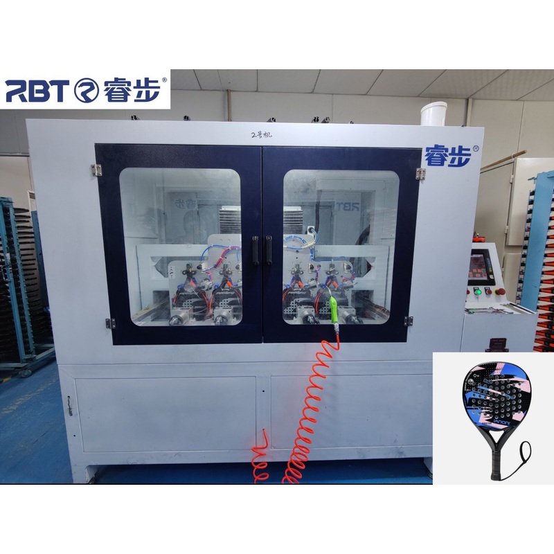 5 Station CNC Drilling Machine for Carbon Fiber Padle Racket Production