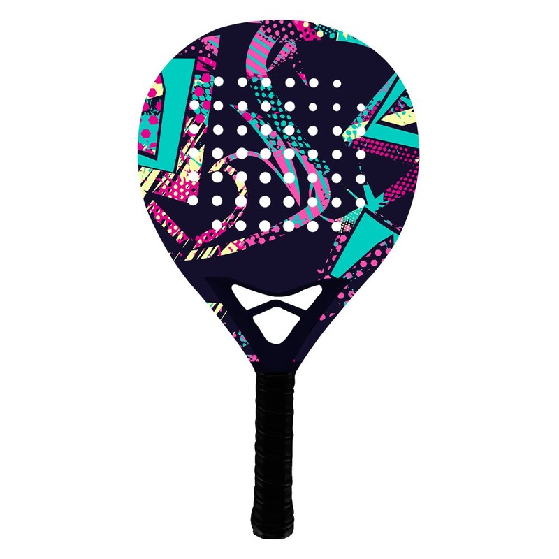 Custom Diamond/Teardrop/Round Shape 3K/12K/18K/Kvelar Padel Racket-6