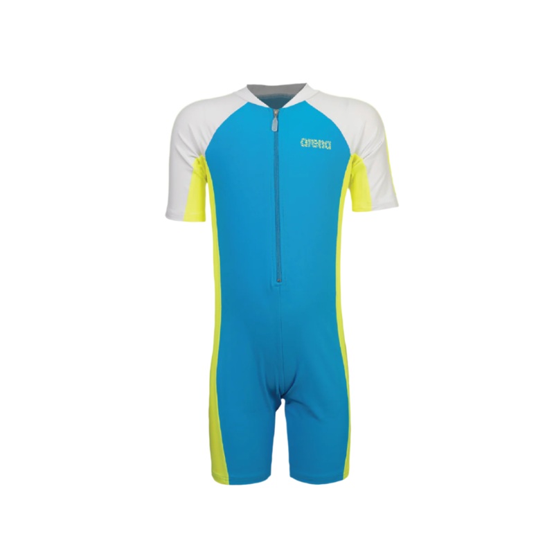 Arena Junior 1 Piece Short Sleeve Half Swimming Suit (AUV20309)