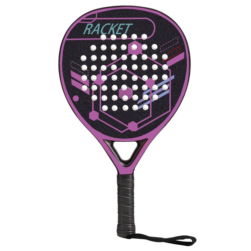 Custom Logo Diamond Shape ODM 12K 18K Full Carbon Fiber Padel Paddle Racket Carbon Tennis Racket