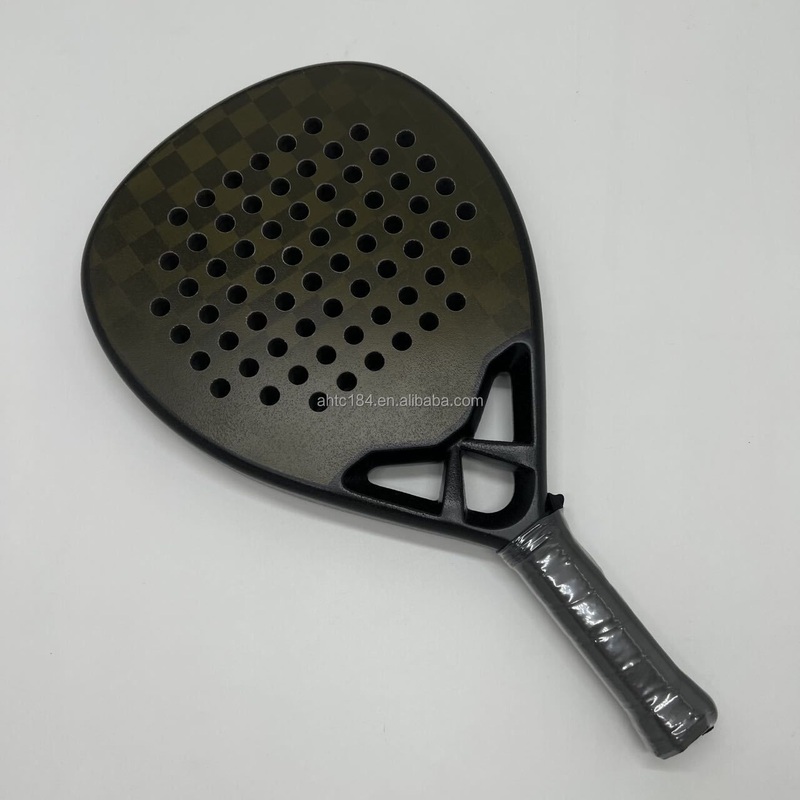 Popular Latest Carbon Fiber Round/Diamond/Teardrop Customized Beach Tennis Racket Paddle Racket
