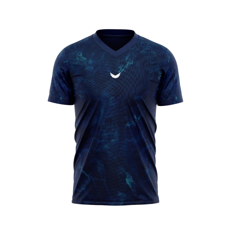 Wings AquaTide Dri-Fit Padel T-Shirt – Dark Blue