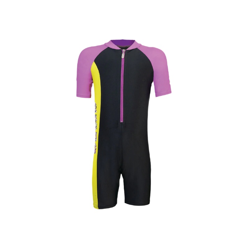 Arena Junior 1 Piece Short Sleeve Half Swimming Suit (AUV20311)