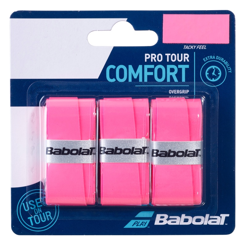 Babolat Pro Tour Overgrip 3-Pak (Pink)