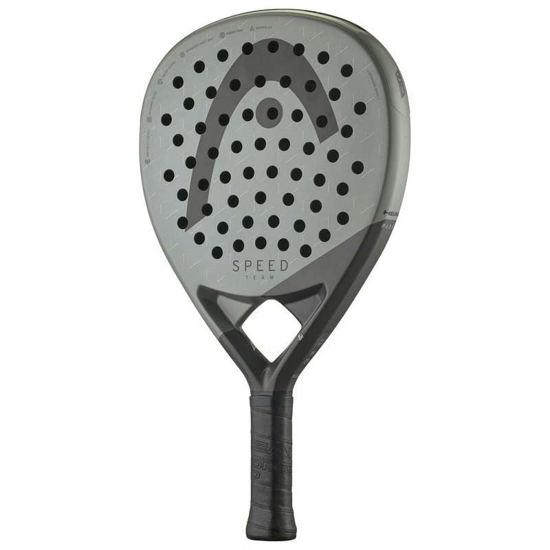 HEAD Speed Team 2025 Padel Racket – Grey / Black