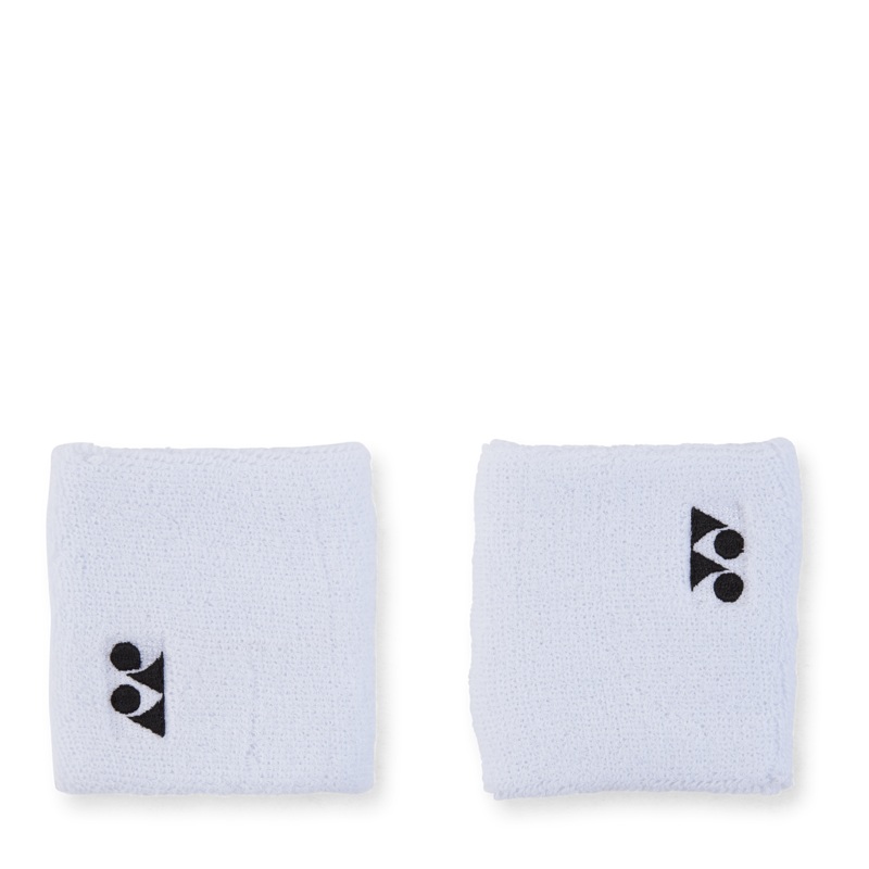 Yonex wristband pairs white|ONESIZE