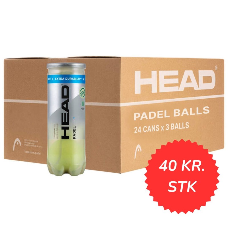 1 kasse med Head Padel Pro+ Padelbolde (24 rr)