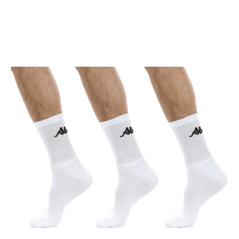 Tennis Trisper Socks 3pk White/Black
