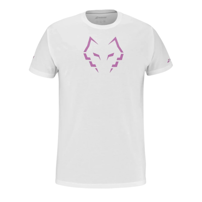 T-shirt de padel Babolat Coton Tee Lebron Blanc