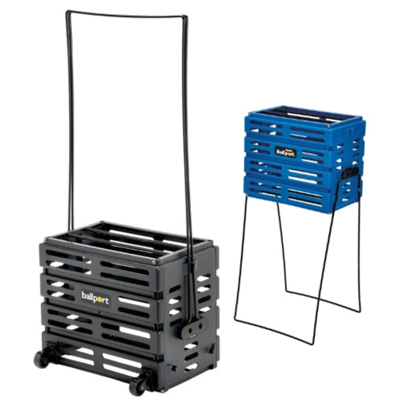 Tourna Ballport Deluxe Ball Collector with wheels – 80 balls