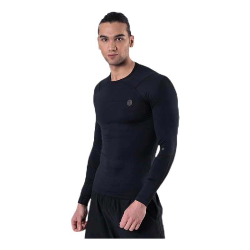 Ua Hg Rush Compression Ls Black