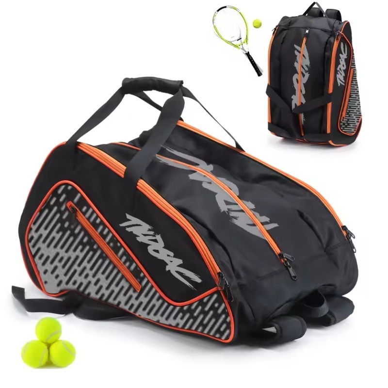 Custom Wholesale Pickleball Racket Bag Paddle Backpack Paddle Tennis Racket Bag Hold 4 Racquets Racket Bags