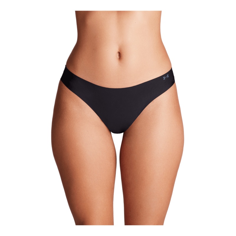 Ua Pure Stretch No Show Thong  Black
