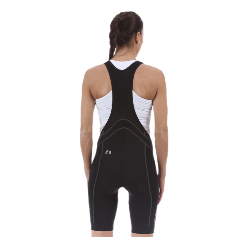 W Bike 8 Panels Bib Shorts Black
