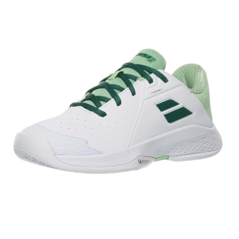 Babolat Propulse 3 Wimbledon Junior Tennis Shoes (White-green)