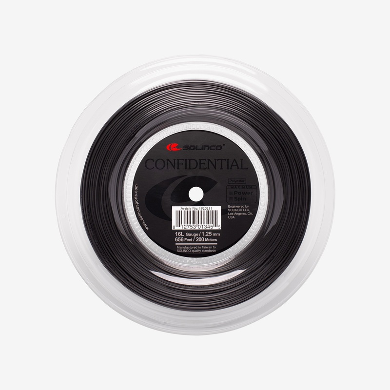 Solinco Confidential 1.25mm – Black (+$26.00)