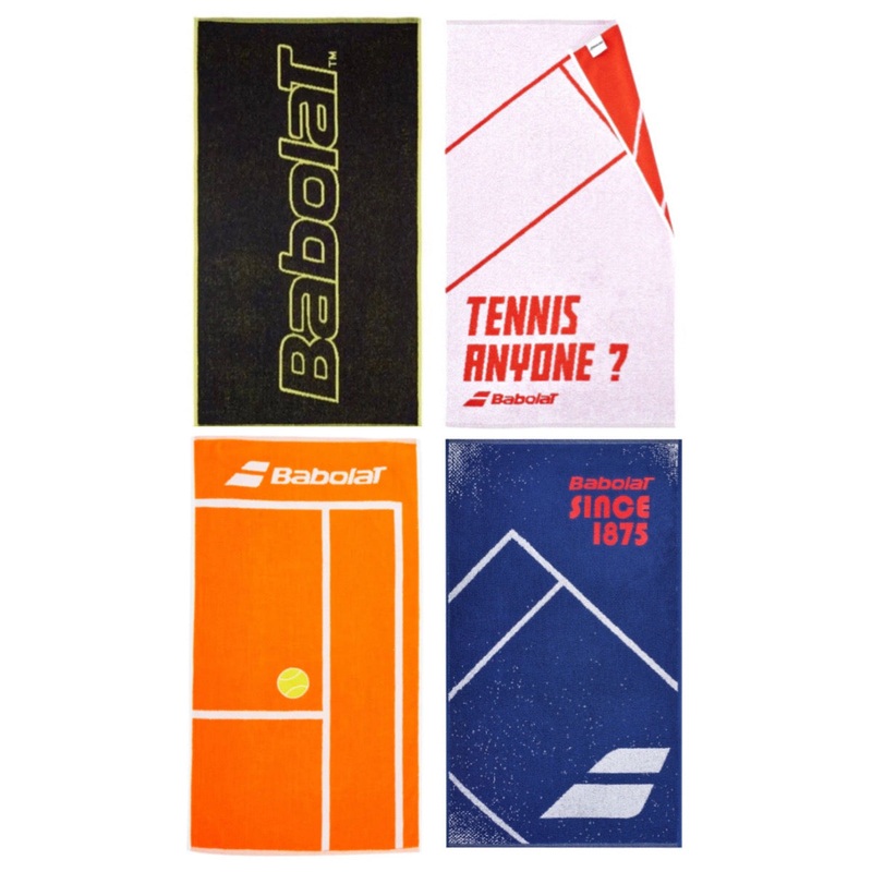 Babolat Sports Towel|Black-yellow|White-Red|Tangelo Orange|Sodalite Blue
